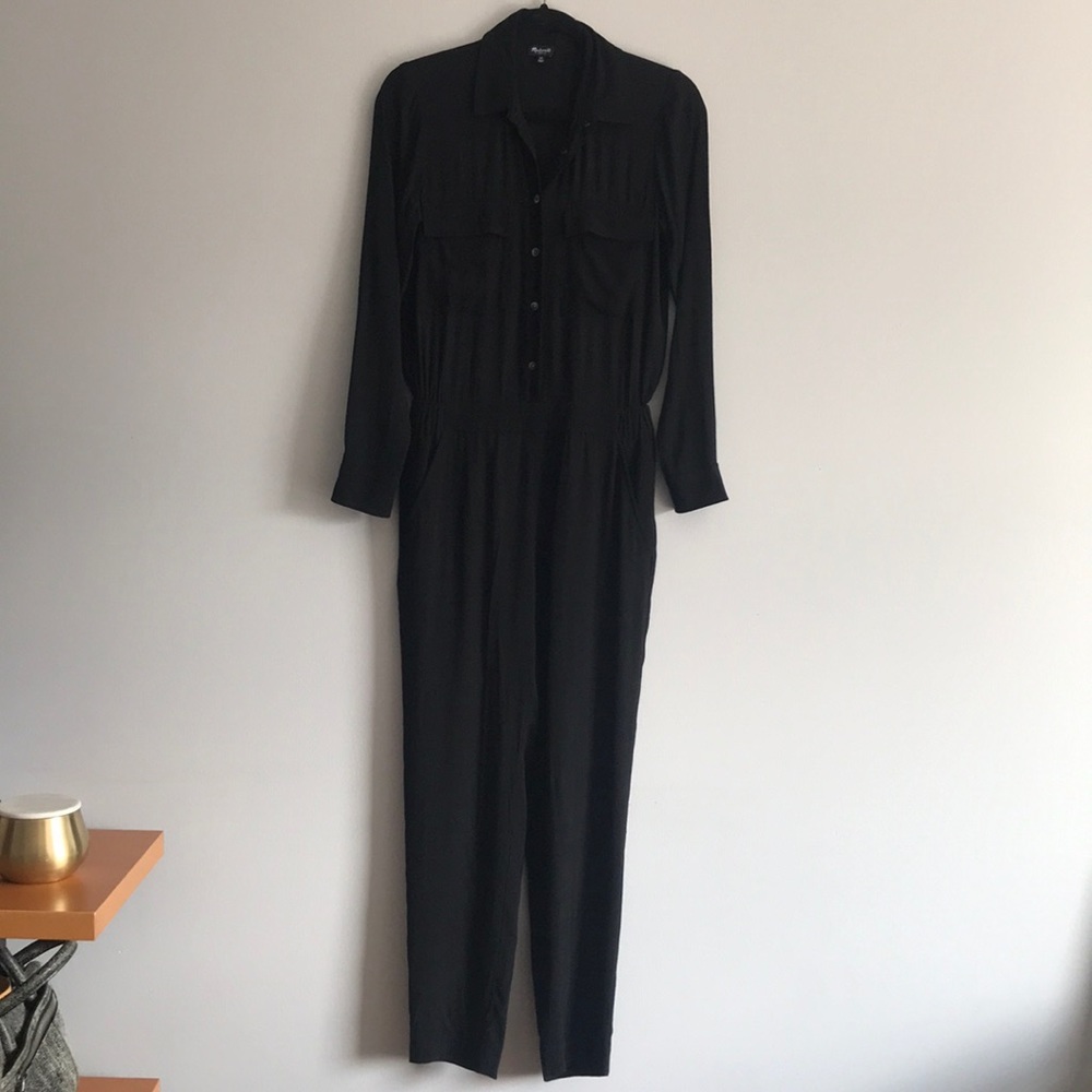 Madewell Pull-On Jumpsuit in Black